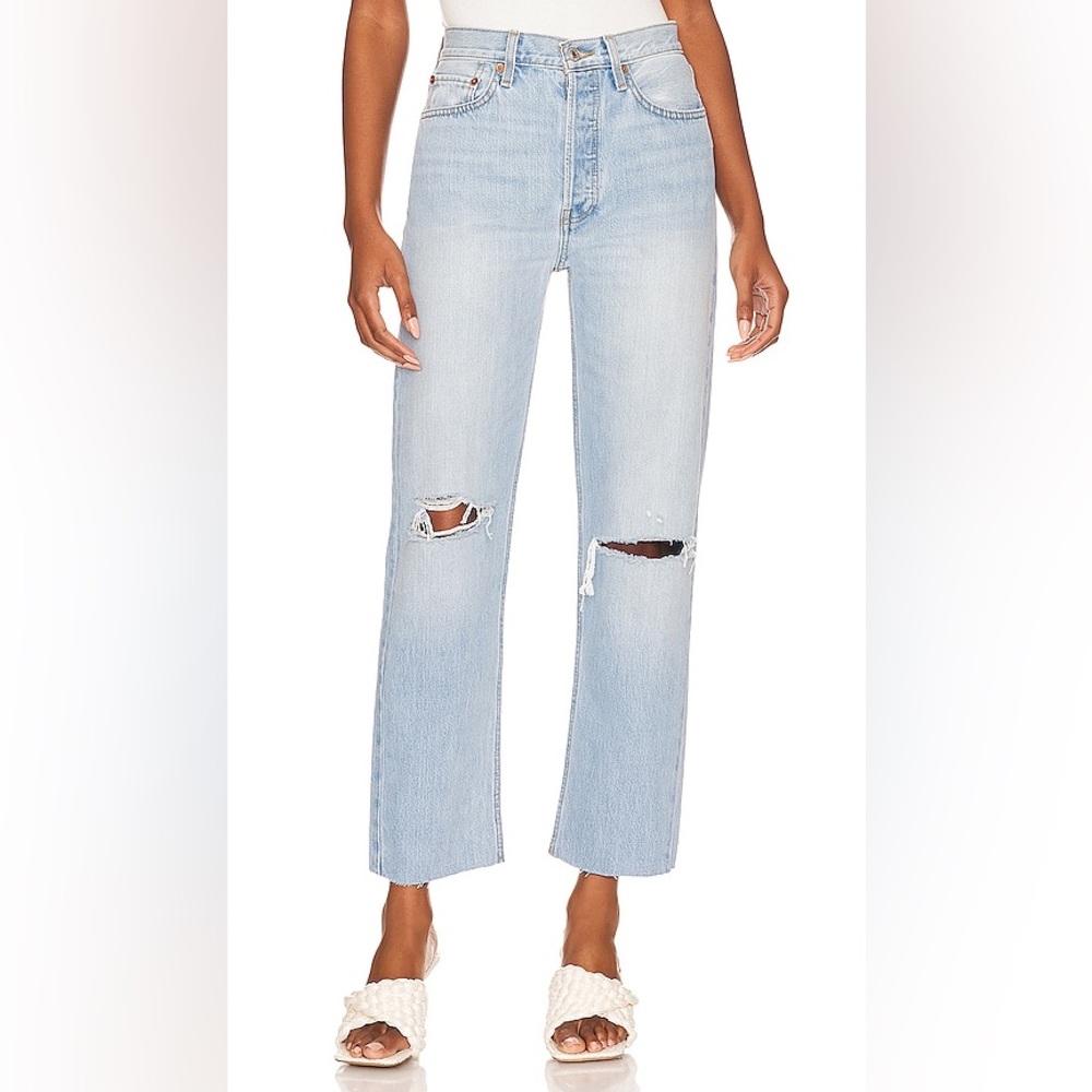 Re/Done Stove Pipe Jeans